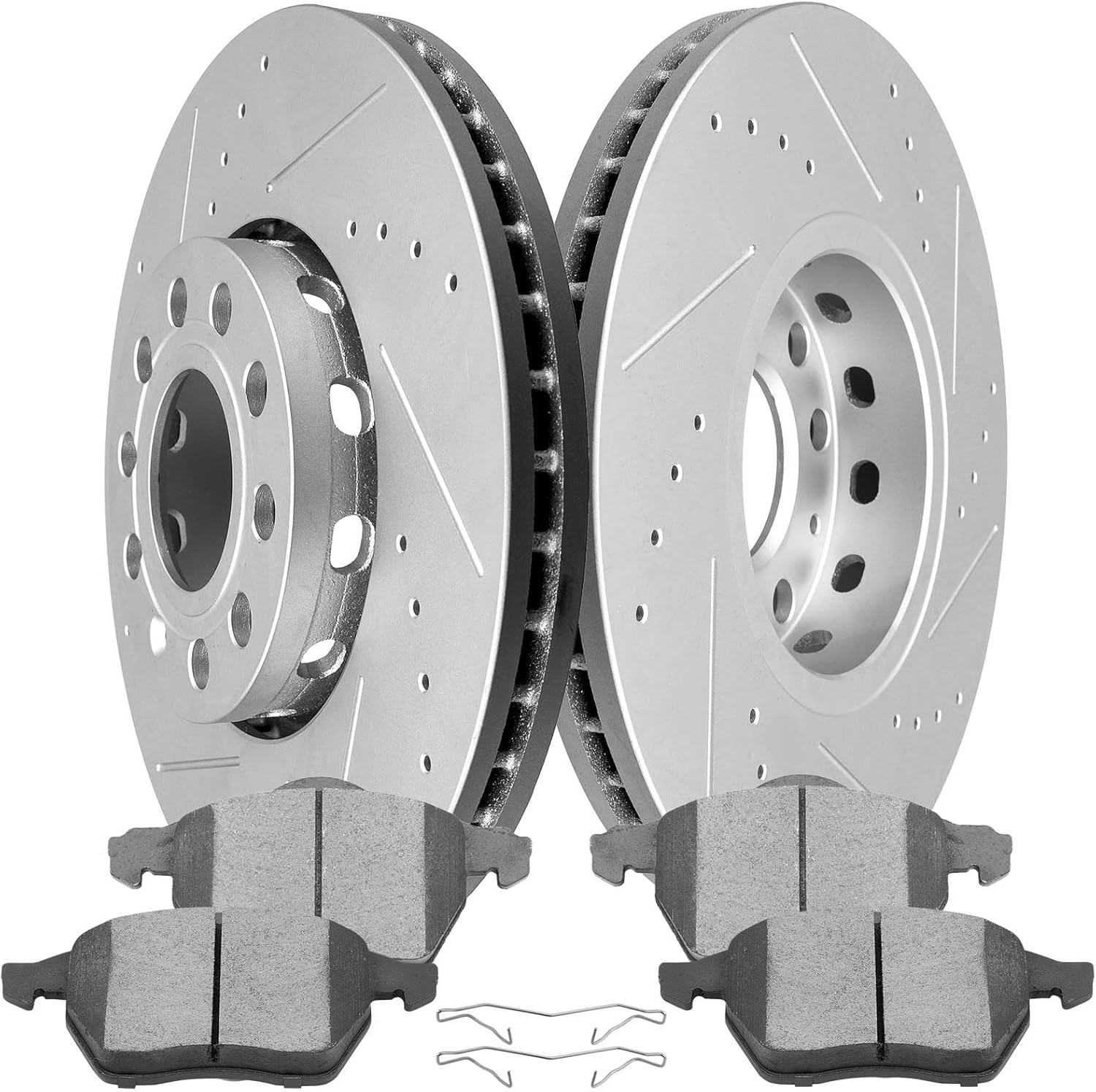 SCITOO Brake Kit with Rotors and Pads for Audi and Volkswagen