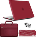 MacBook Air 13 Hard Shell Case, Sleeve, Keyboard Cover & Type C - Wine