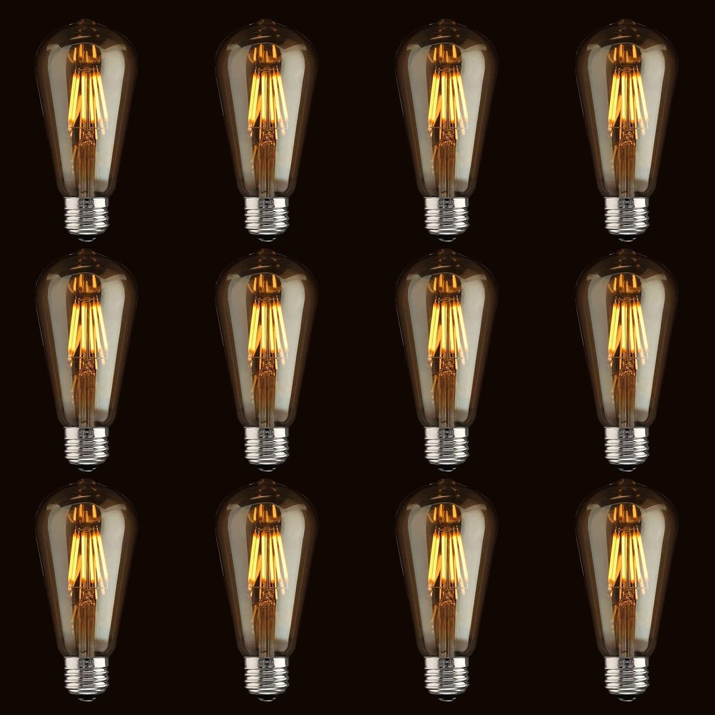 Dimmable Vintage Edison LED Bulbs 6W Antique Style Warm White