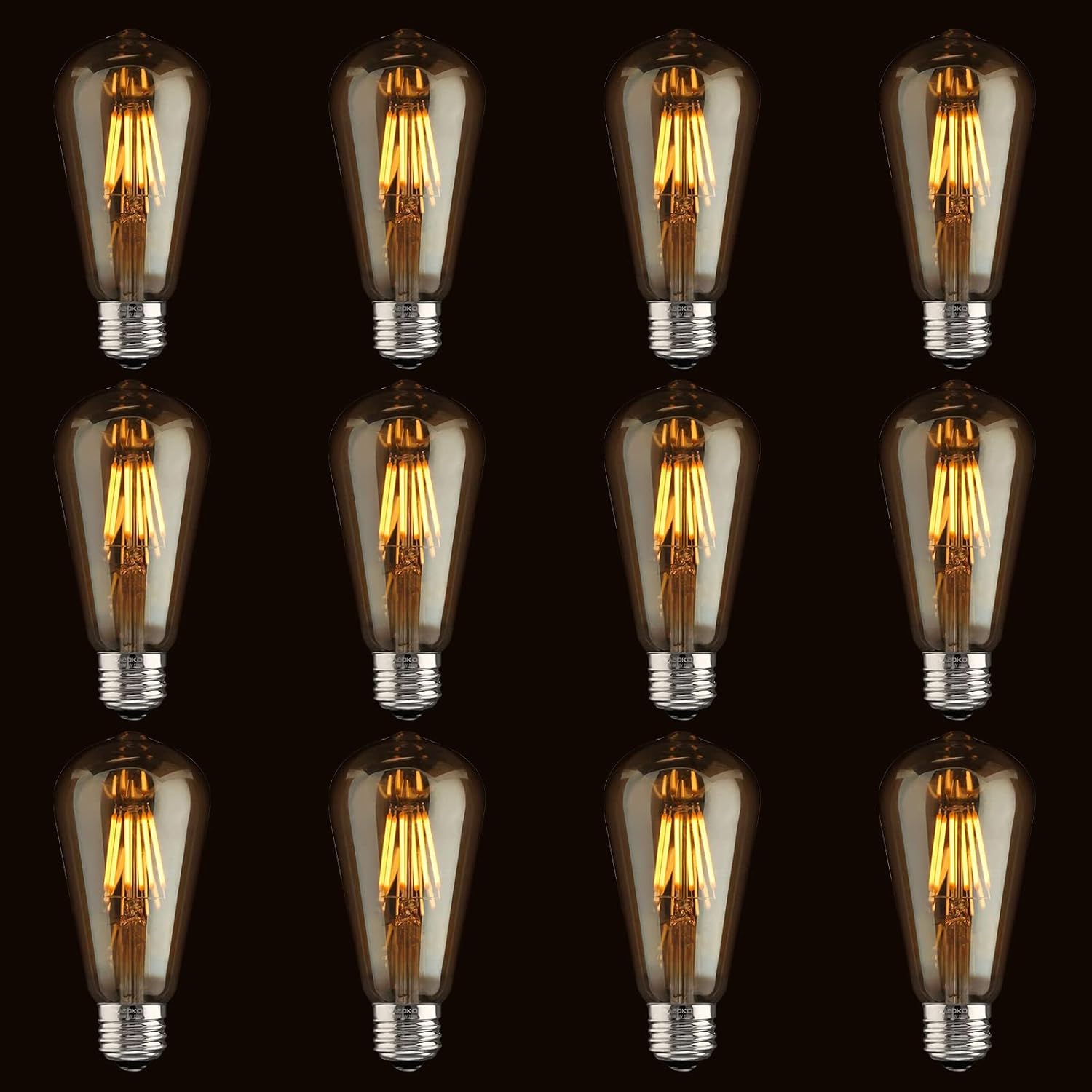 Dimmable Vintage Edison LED Bulbs 6W Antique Style Warm White