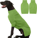 Extra Large Dog Sweater 4XL Grass Green - Turtleneck Warm Knit