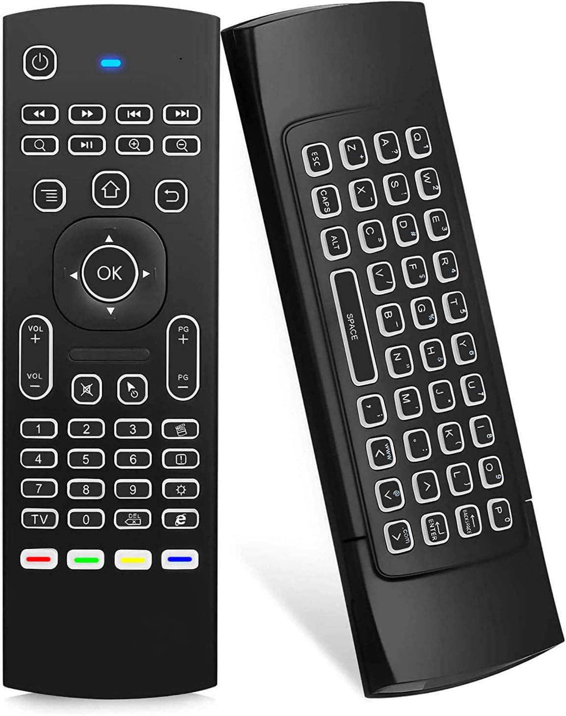 ROCK&ROWN backlit Air Mouse: Key-Learning, Wireless Keyboard! 