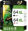 Printer Ink 64XL Combo Pack Compatible for HP64 - Reliable Value