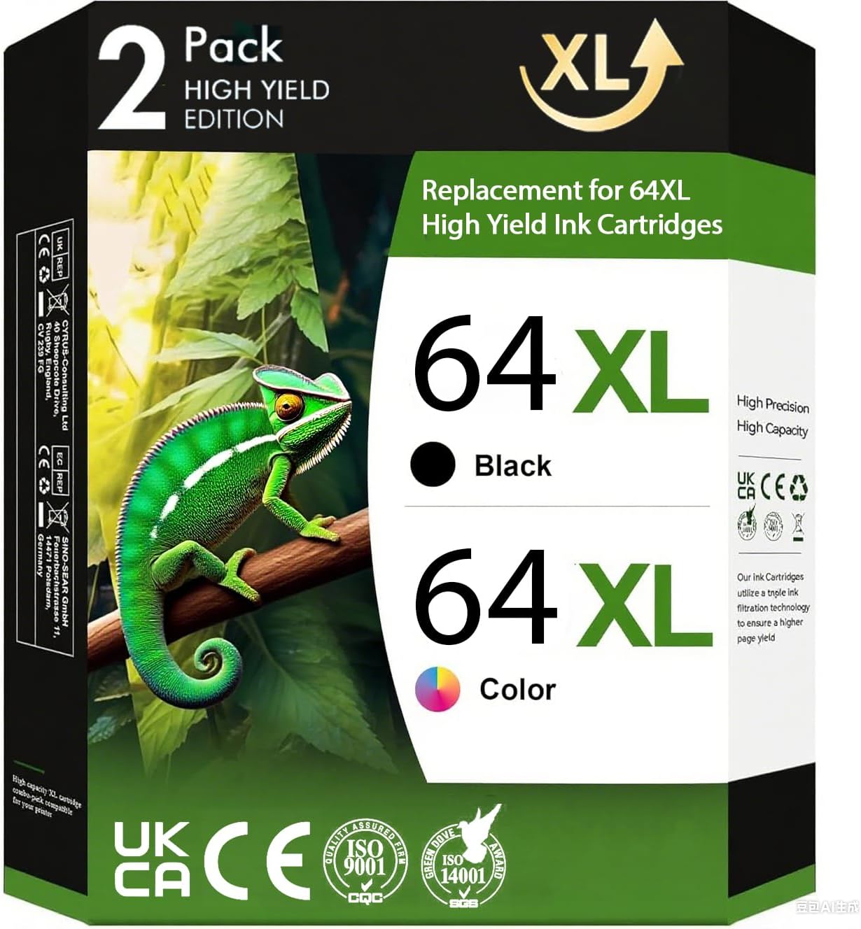 HP 64XL Ink Cartridge Combo Pack for Envy and Tango Printers
