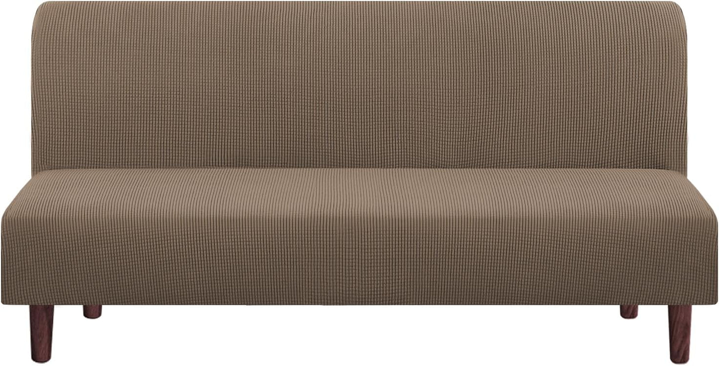 PrinceDeco Stretch Armless Futon Cover for Full Queen Size