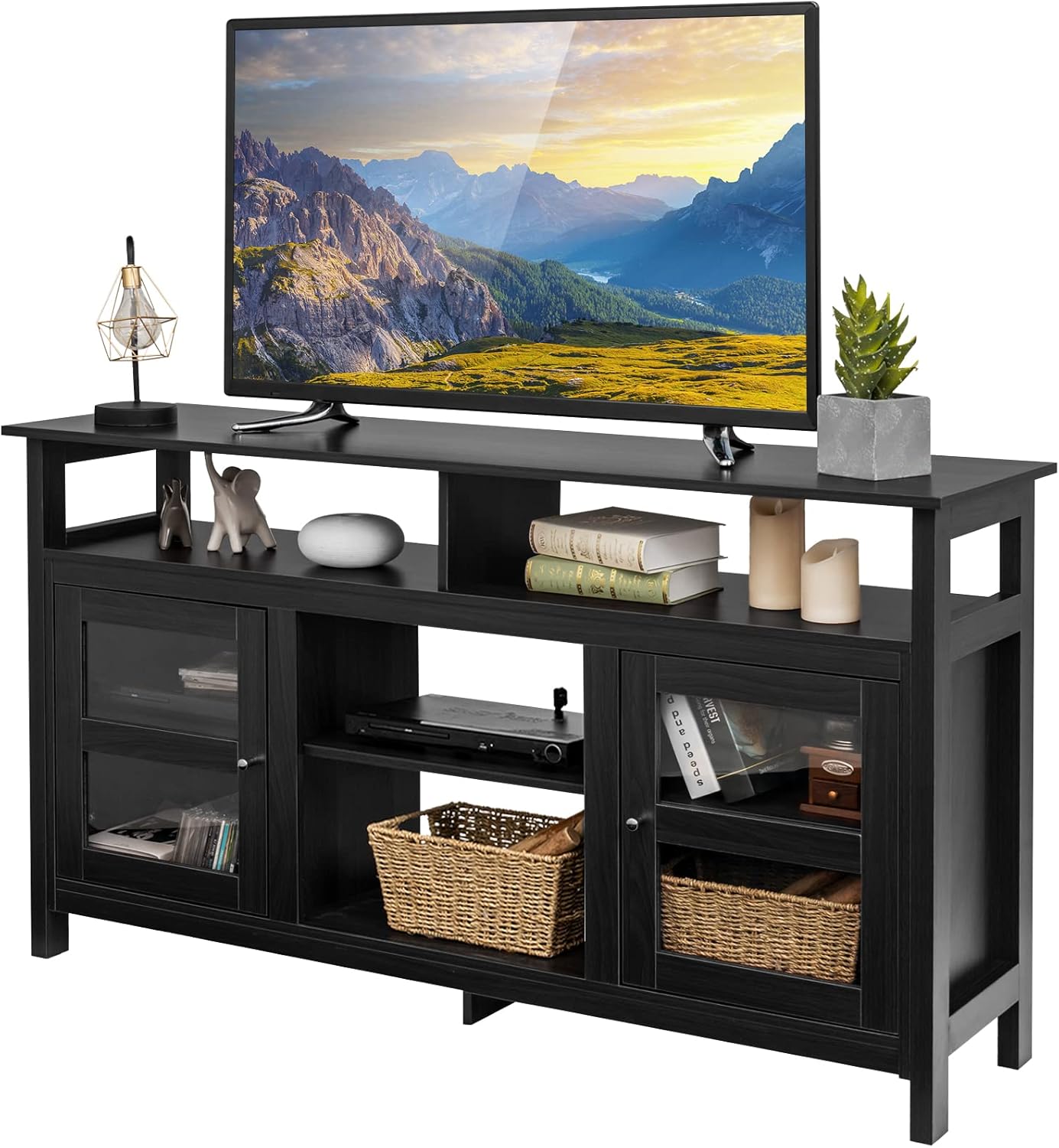 Chic & Spacious Farmhouse TV Stand for 65 TVs