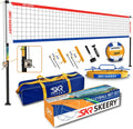 Outdoor Heavy Duty Volleyball Net Set with Winch System - Portable