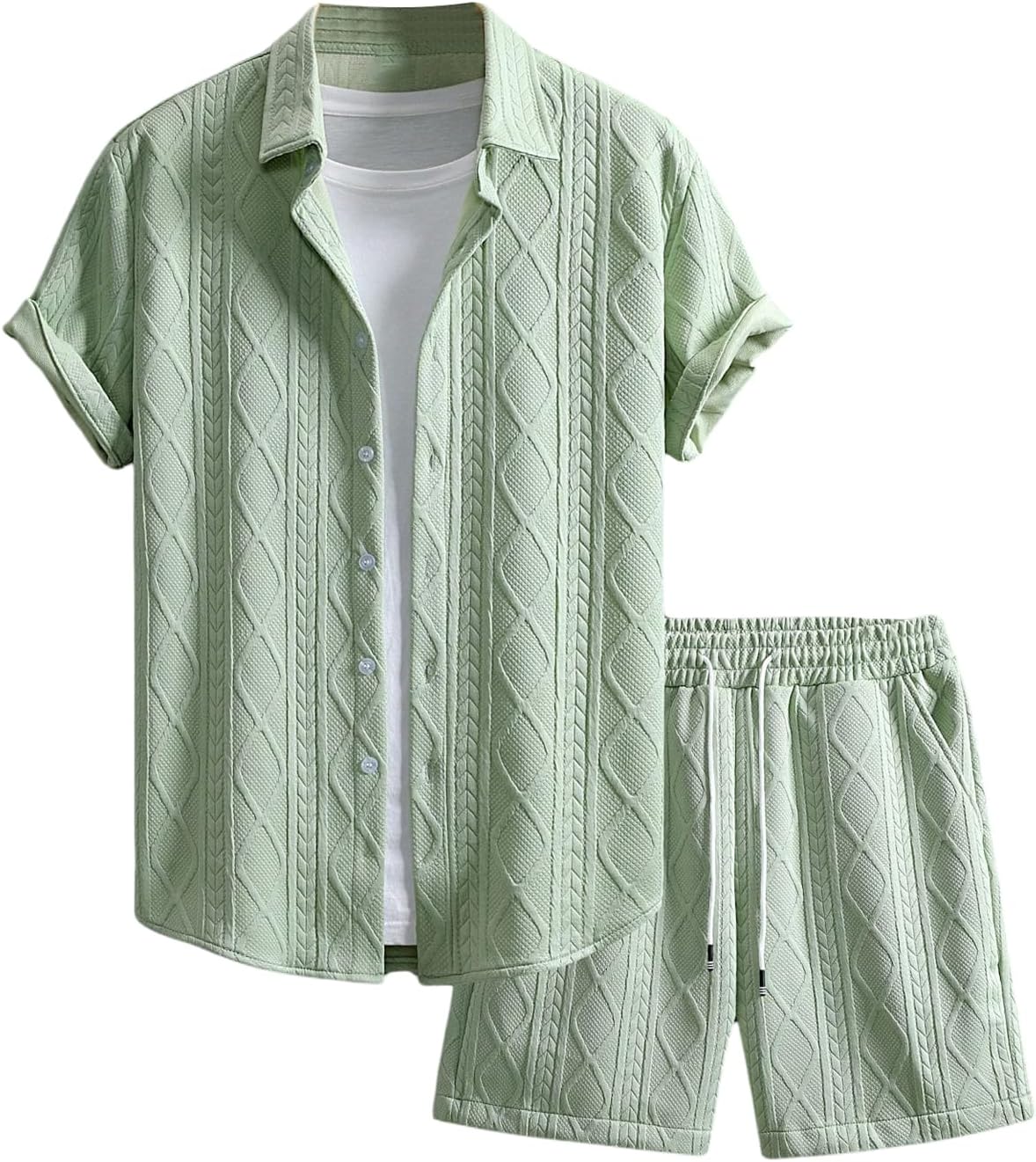 GORGLITTER Men's 2 Piece Outfits for Stylish Summer Comfort