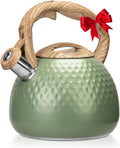 Tea Kettle Stovetops 2.5 Quart Stainless Steel Whistling Kettle - Fast