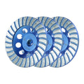SALI 4.5 in Turbo Diamond Grinding Wheels 3pcs - Fast Coating Removal