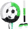 Soccer Ball Pinata Set - Sports Party Pinata with Blindfold & Stick