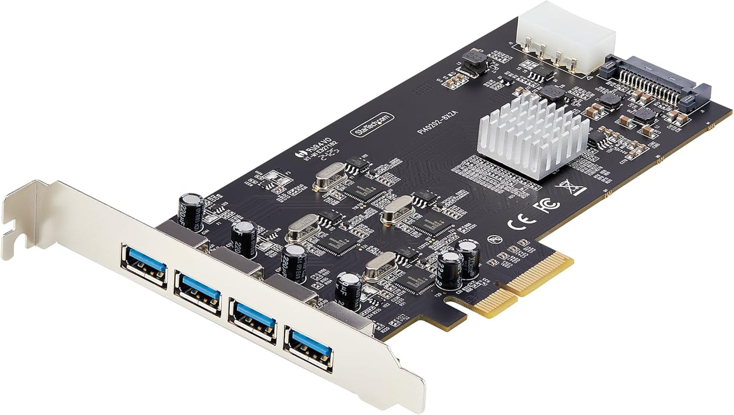 StarTech 4-Port USB PCIe Card for High-Speed Connectivity