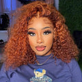 Ginger Water Wave Bob Wig 13x4 Lace Front Human Hair - Ready to Wear