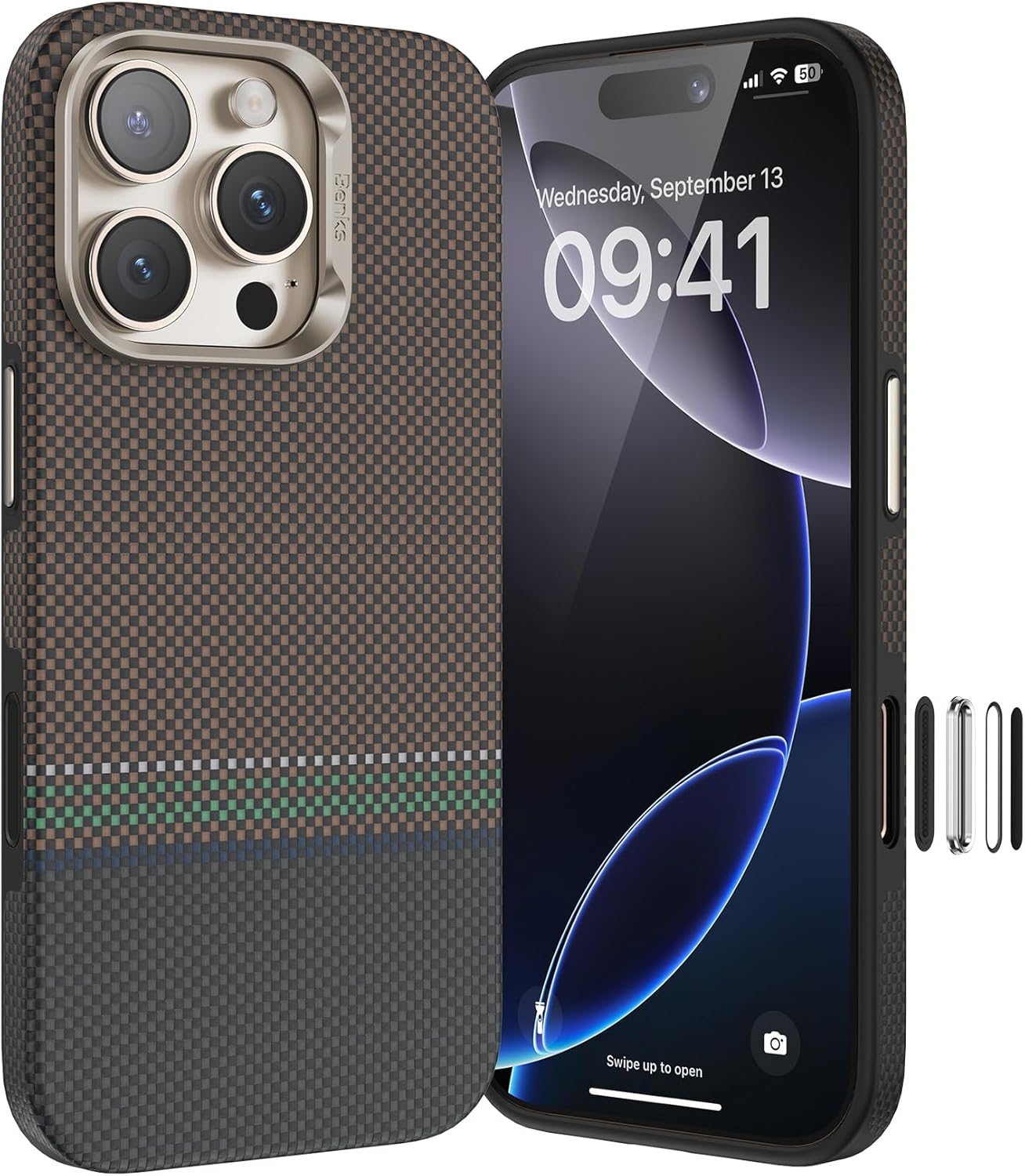 BENKS Prestige ArmorPro Case for iPhone 16 Pro Max with Kevlar