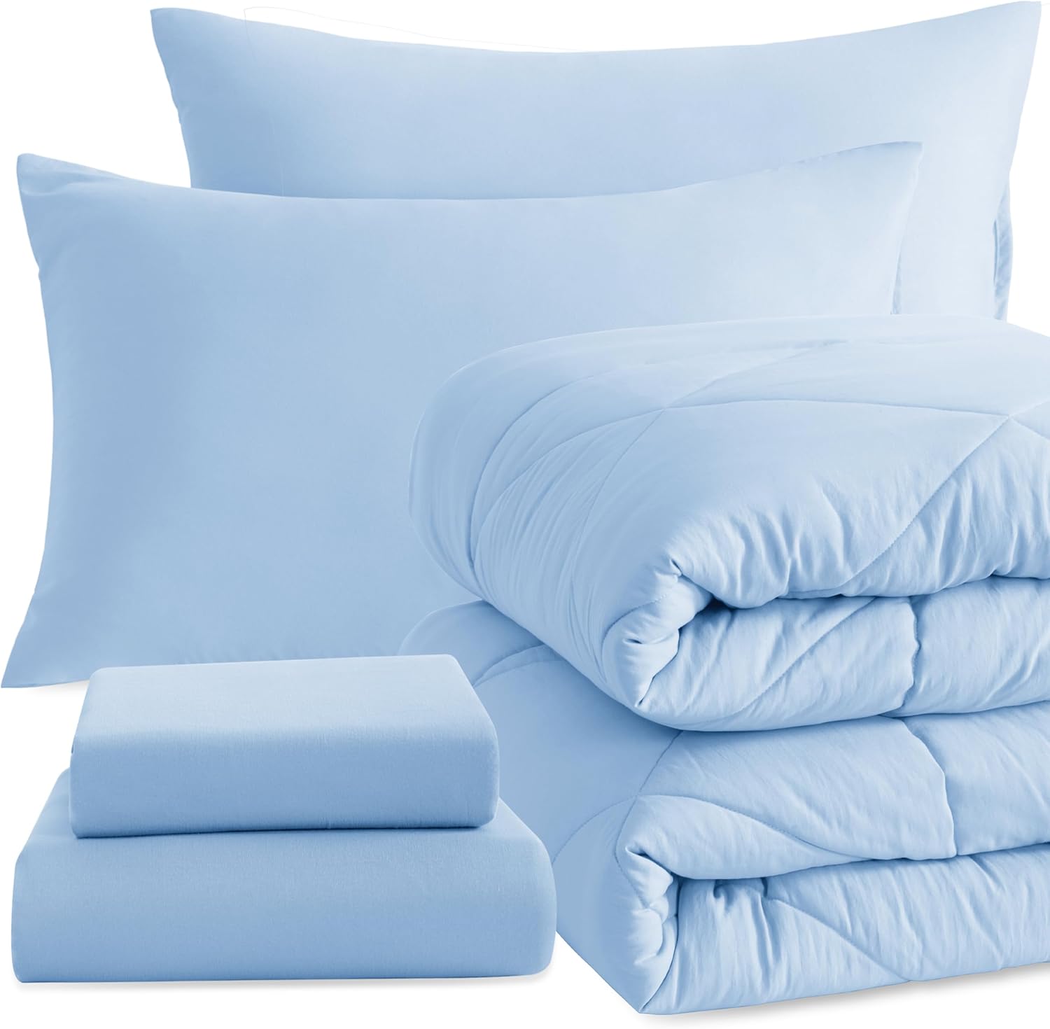 NTBAY Twin Comforter Set with Sheets for All-Season Comfort