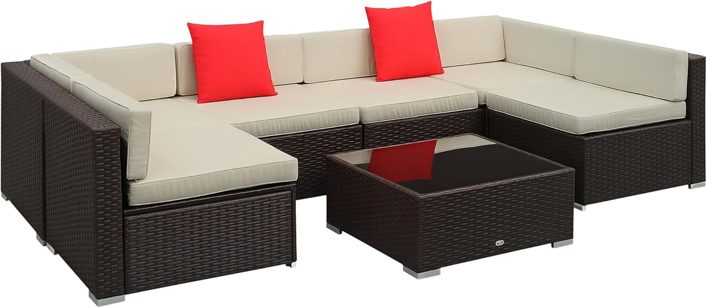 Outsunny 7-Piece Patio Furniture Set for Ultimate Comfort
