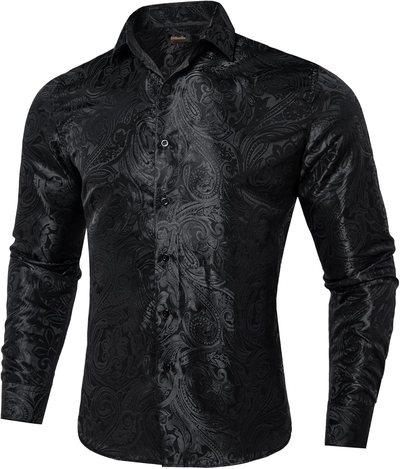 DiBanGu Mens Christmas Dress Shirts for Holiday Parties