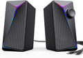 ROSON Computer Speakers with Enhanced Bass and RGB Lighting