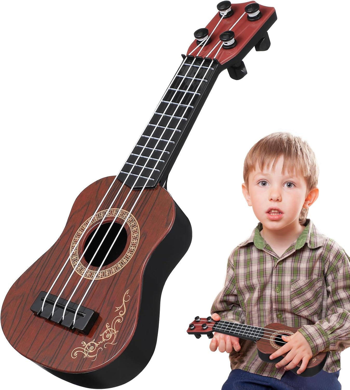 Toddlers' 4-String Ukulele: Musical Learning Fun!