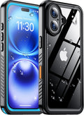 Temdan Compatible with iPhone 16 Case Waterproof 6.1 in - Full Body