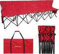 Portable Soccer Bench 6 Seats - Foldable Team Bench for Sidelines