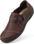 LAZYPOP Women's Classic Comfort Leather Loafers - Everyday Slip-Ons up