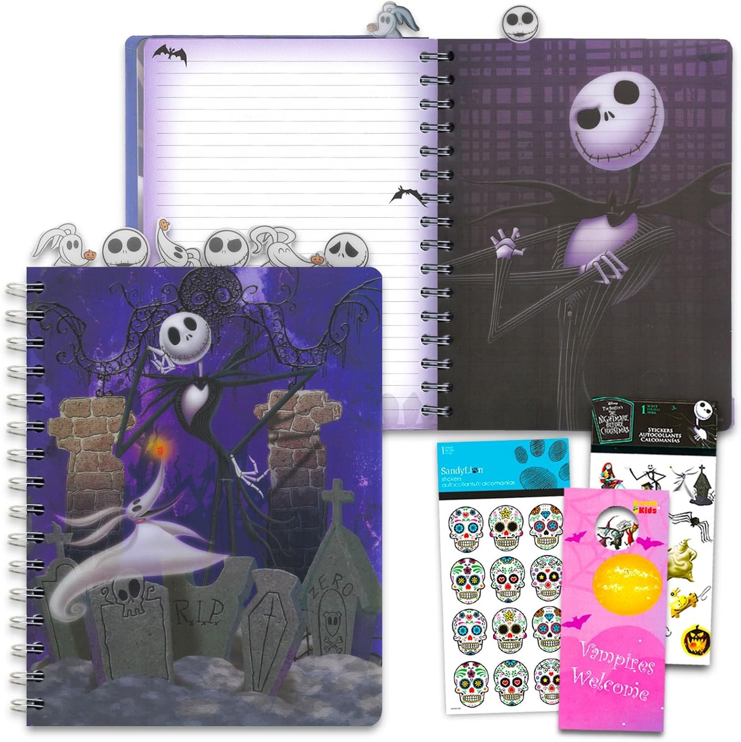 Nightmare Before Christmas Journal Set - Spooky Fun Bundle