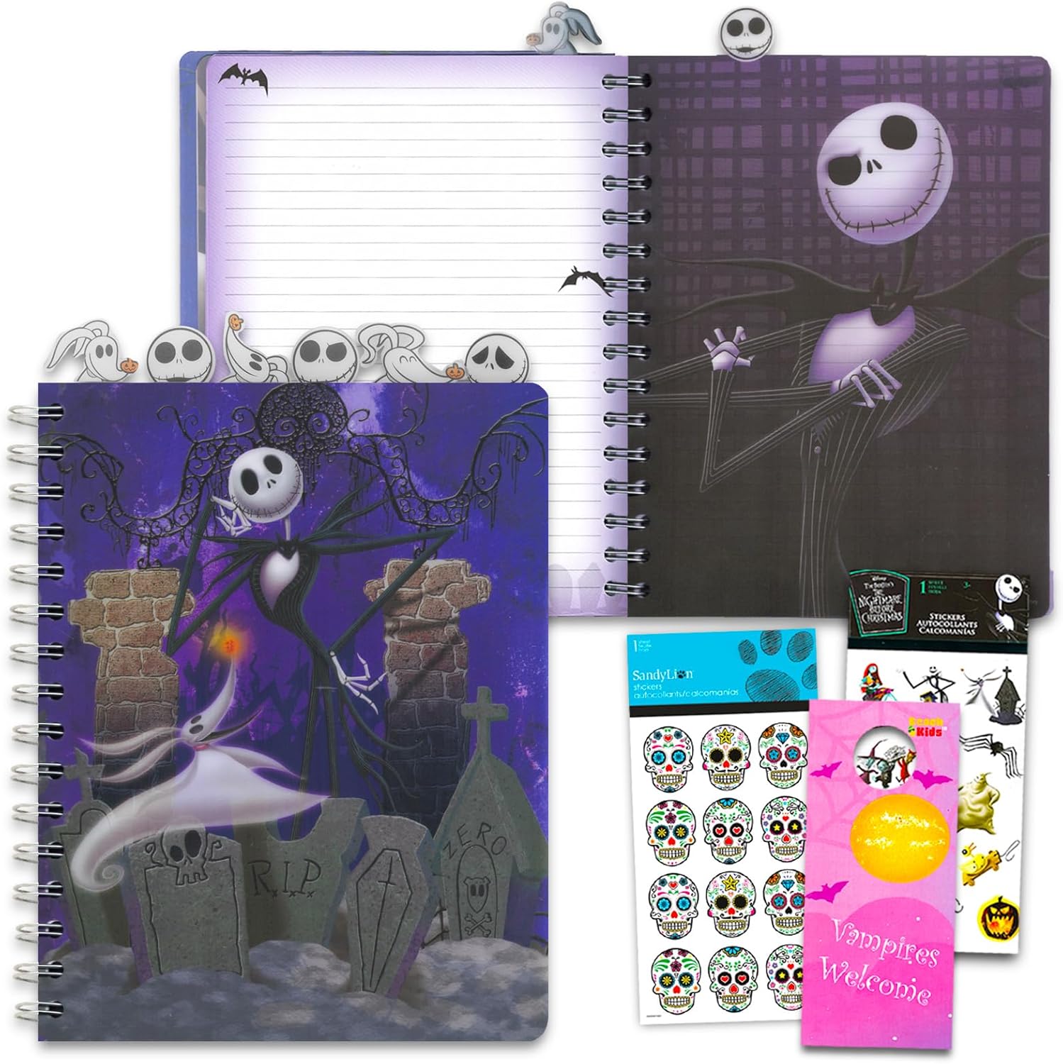 Nightmare Before Christmas Journal Set - Spooky Fun Bundle