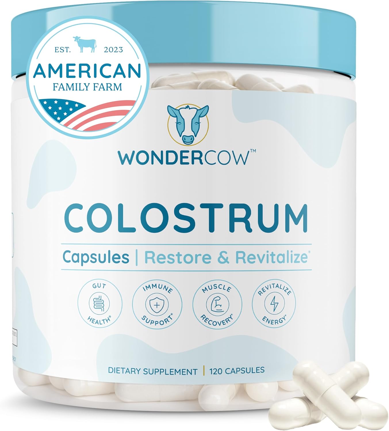 Colostrum Capsules for Gut Health and Immune Support