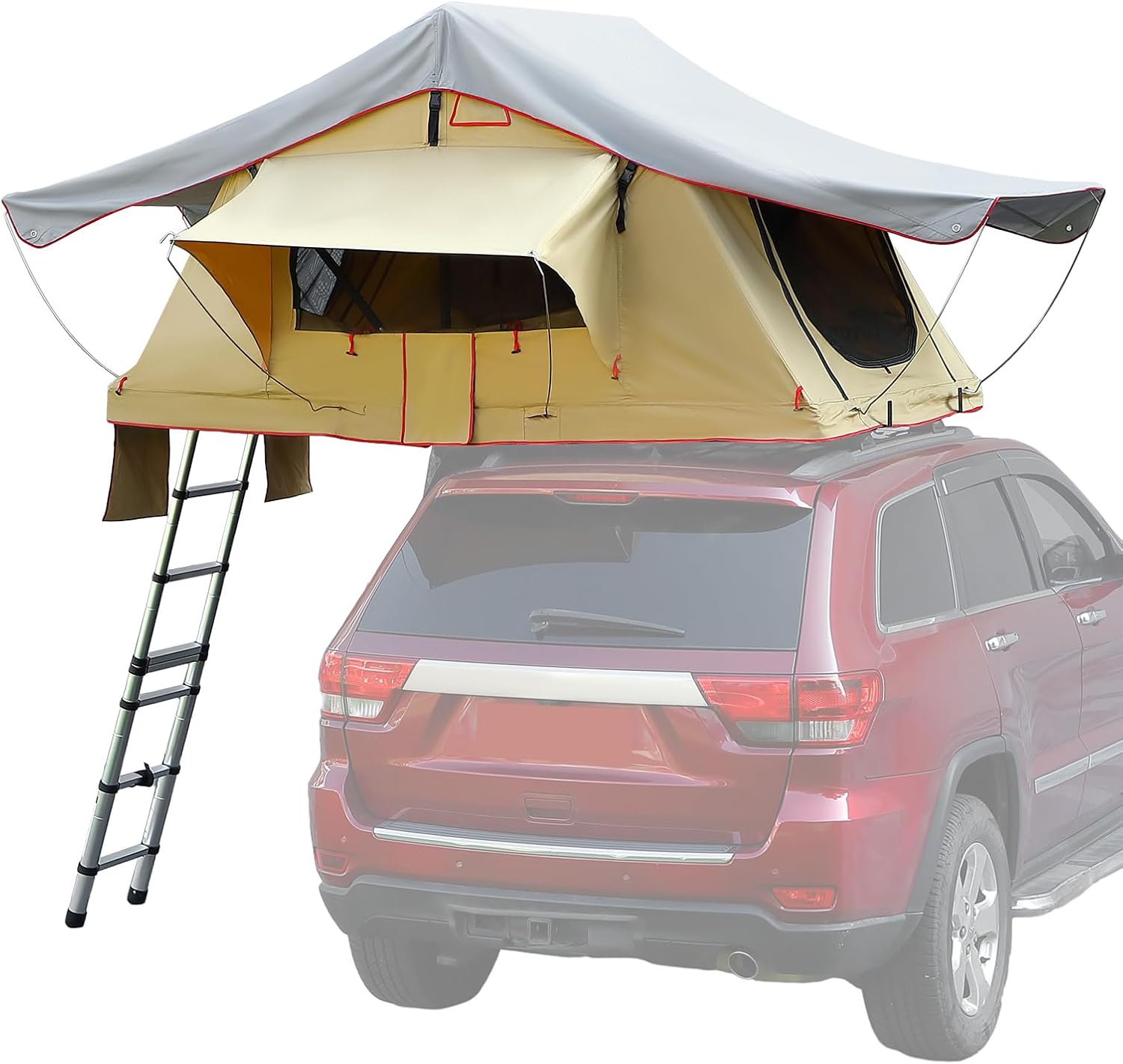 Joytutus PU3000 Waterproof Roof Top Tent - Cozy Mattress for 2-3