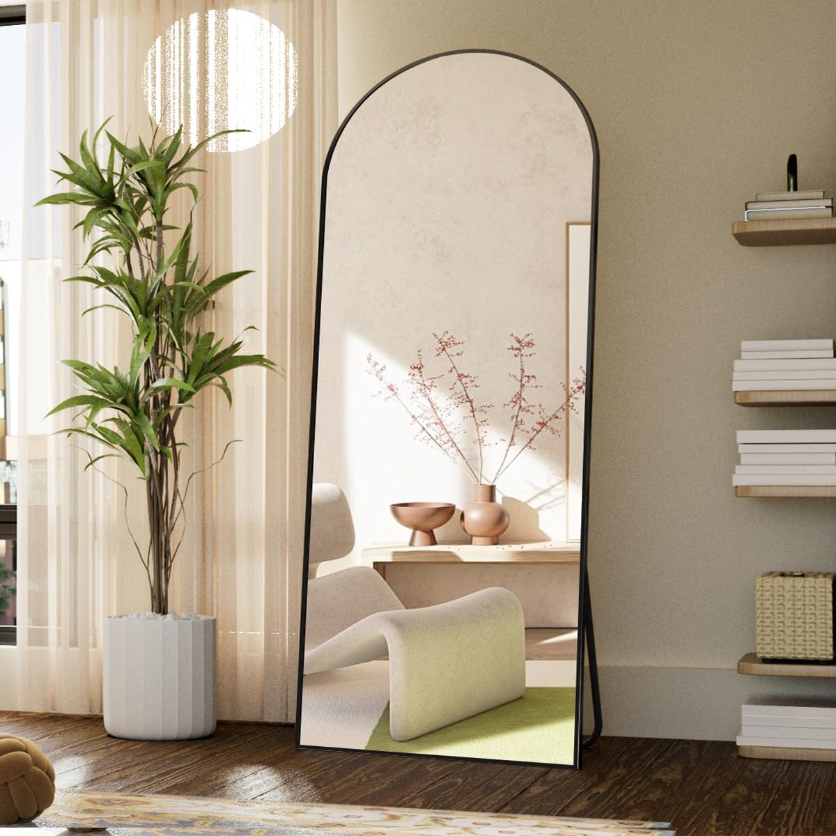 Koonmi Arched Full Length Mirror 71x26 Inch for Dressing