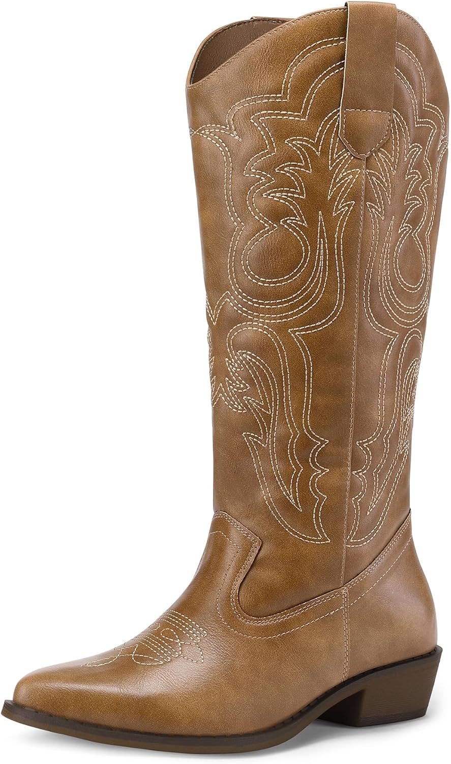 Stylish Women's Cowboy Boots with Chunky Heel for All Occasions