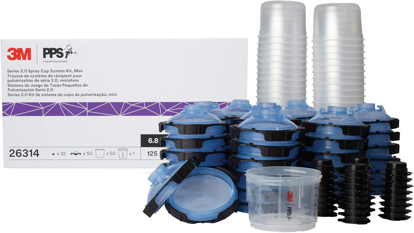 3M PPS 2.0 Spray Gun Cup Kit for Versatile Painting Projects
