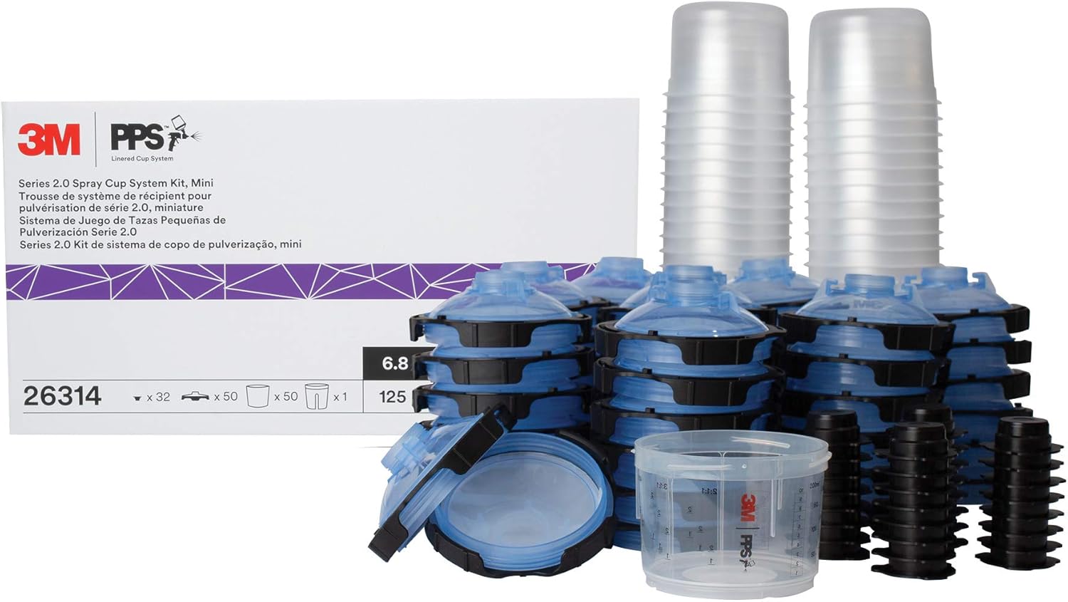 3M PPS 2.0 Spray Gun Cup Kit for Versatile Painting Projects