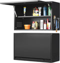 Coolsun Metal Wall Cabinet with Up-Flip Door - Compact Garage Storage