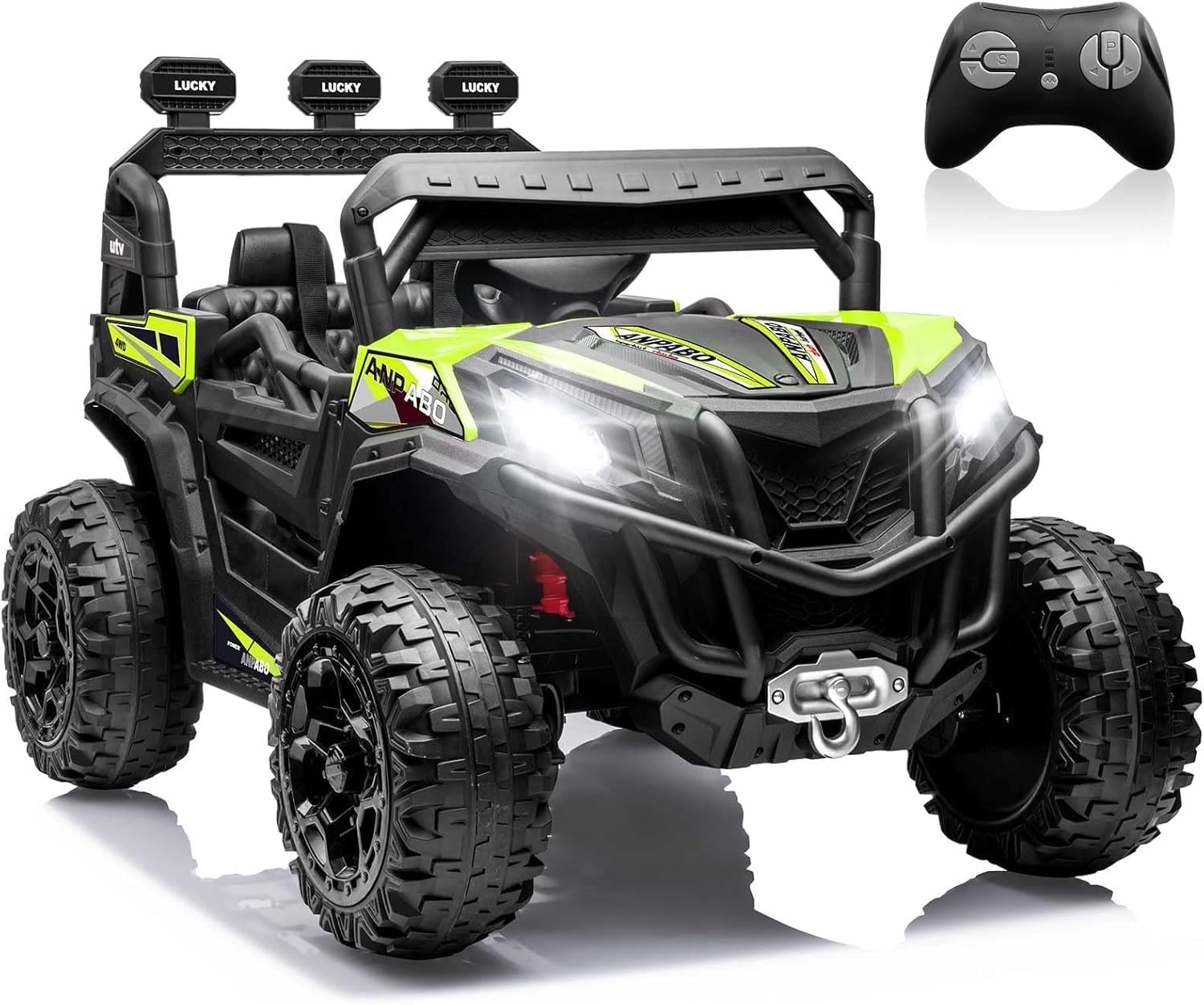 24V 4WD Ride on Car Truck for Kids with Remote Control Fun