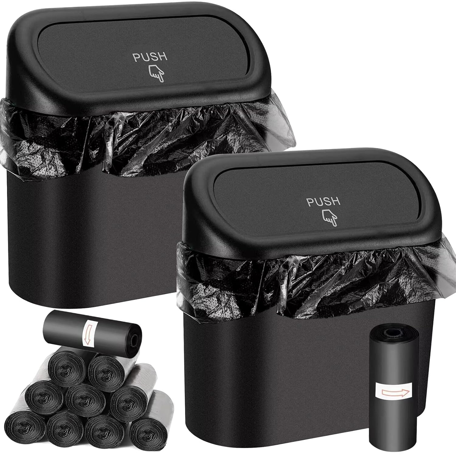 Leakproof Car Trash Can Set - Keep Your Car Clean!