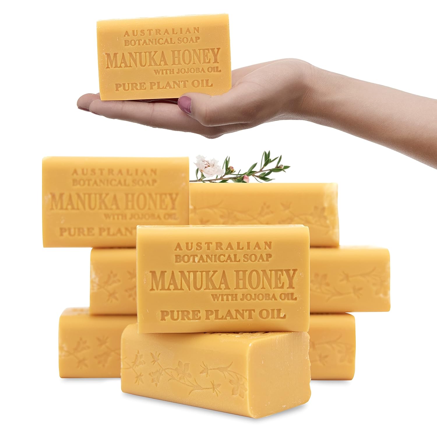 Manuka Honey and Jojoba Oil Soap Bars for Gentle Cleansing