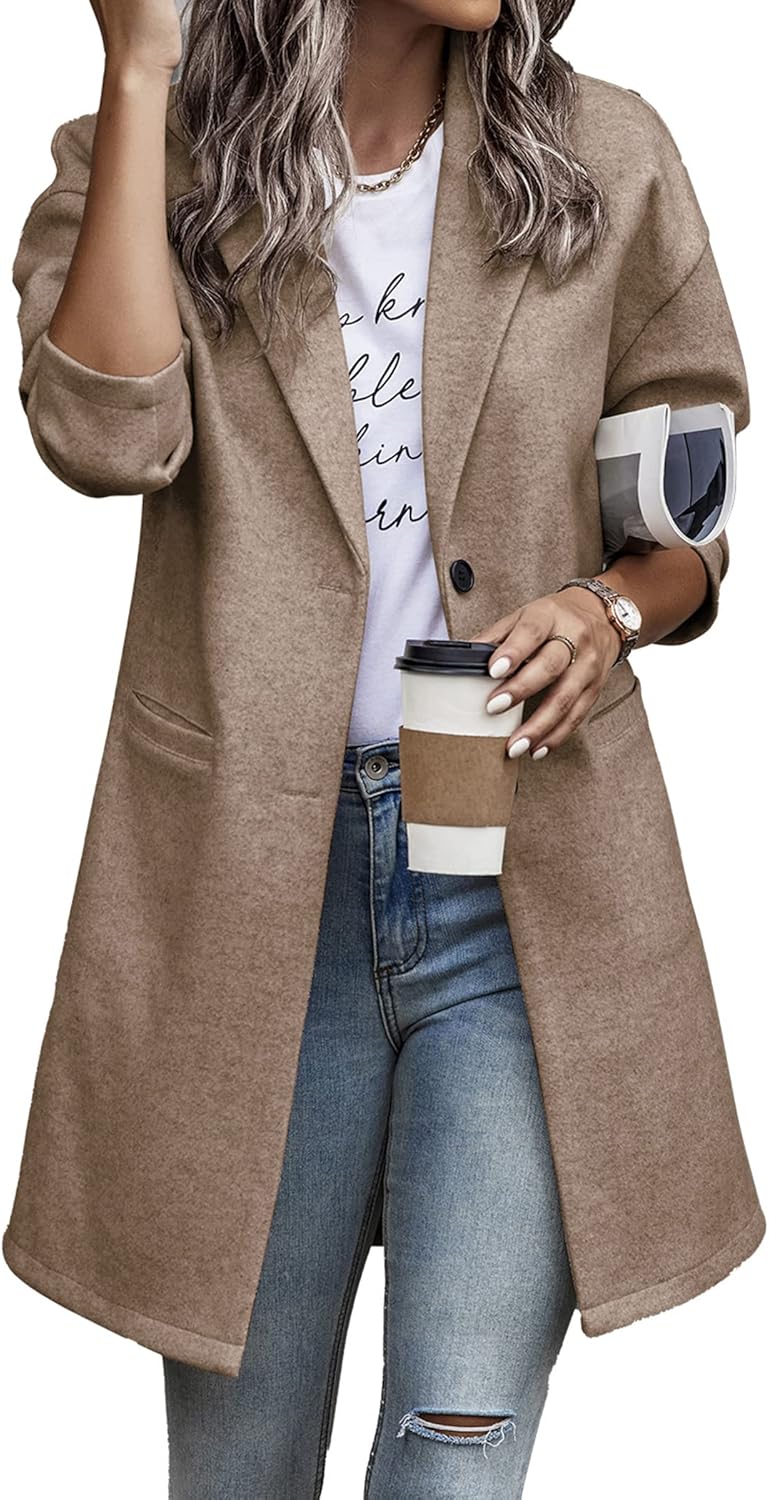 Stylish Women Plaid Shacket Jacket for Fall and Winter Wear
