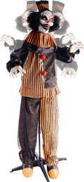 Halloween Outdoor Standing Clown Decoration 67 in - Life Size Scary