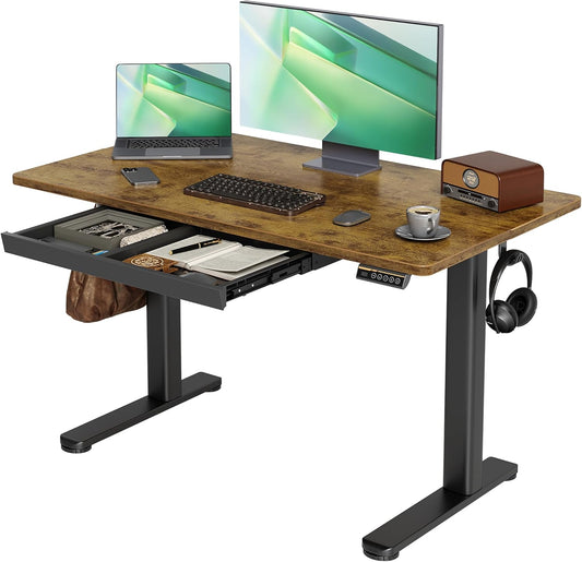 Claiks Electric Standing Desk, Adjustable Height, 48 Inch