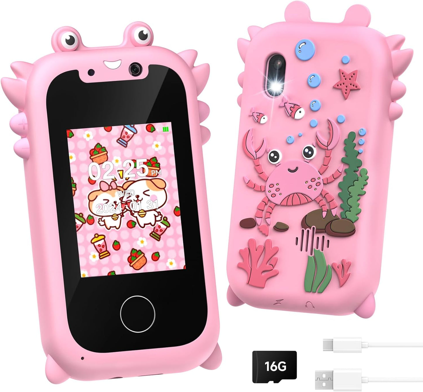 Vimlinc Kids Smart Phone: HD Dual Camera, Music Player, Games