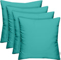 Sunbrella Square Throw Pillows Set of 4 24in x 24in Canvas Aruba