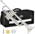 EASTROCK Bb Trumpet Standard Trumpet Set - Clear Tone for Students