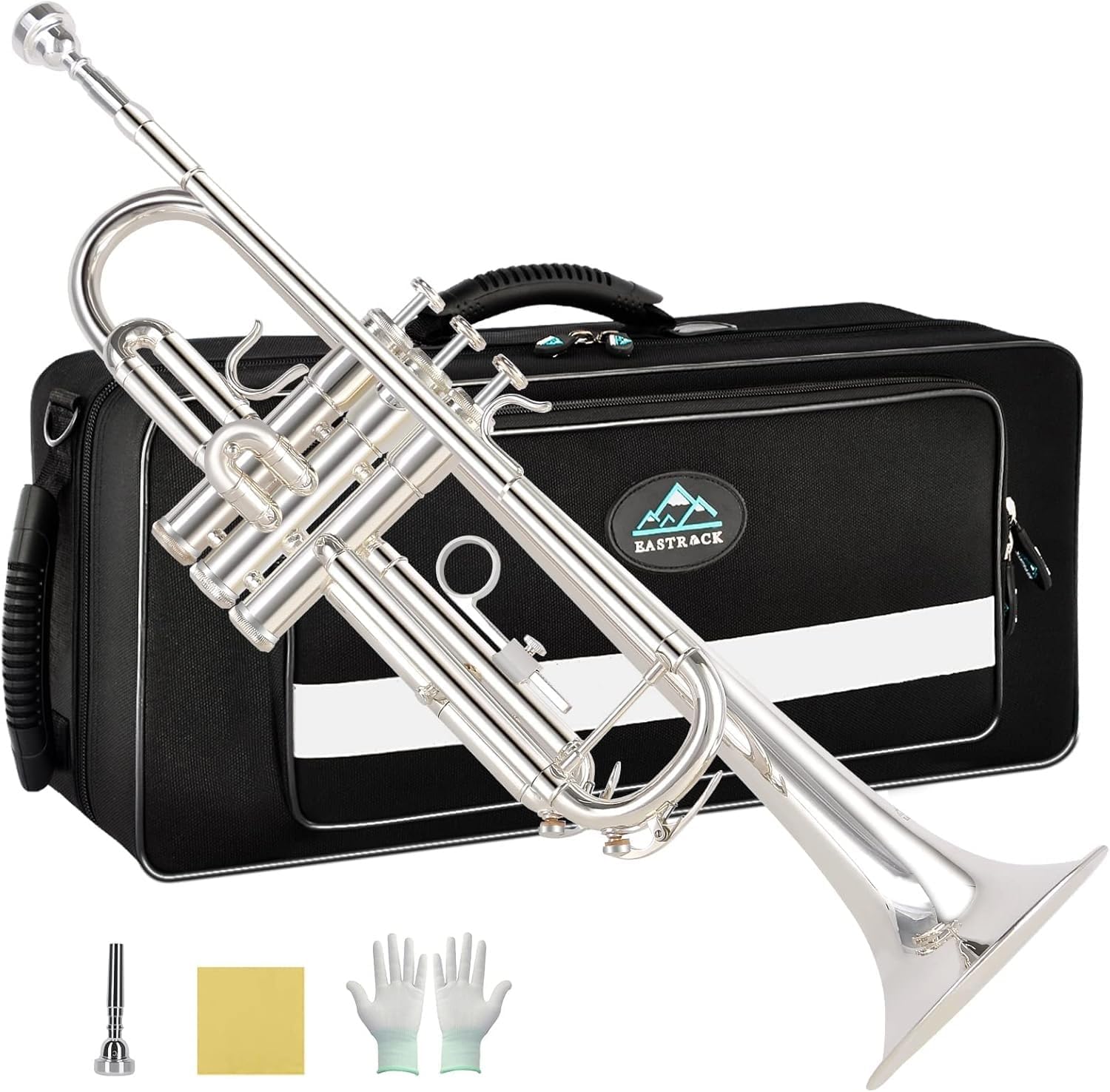 EASTROCK Bb Trumpet Standard Set with Case and Accessories