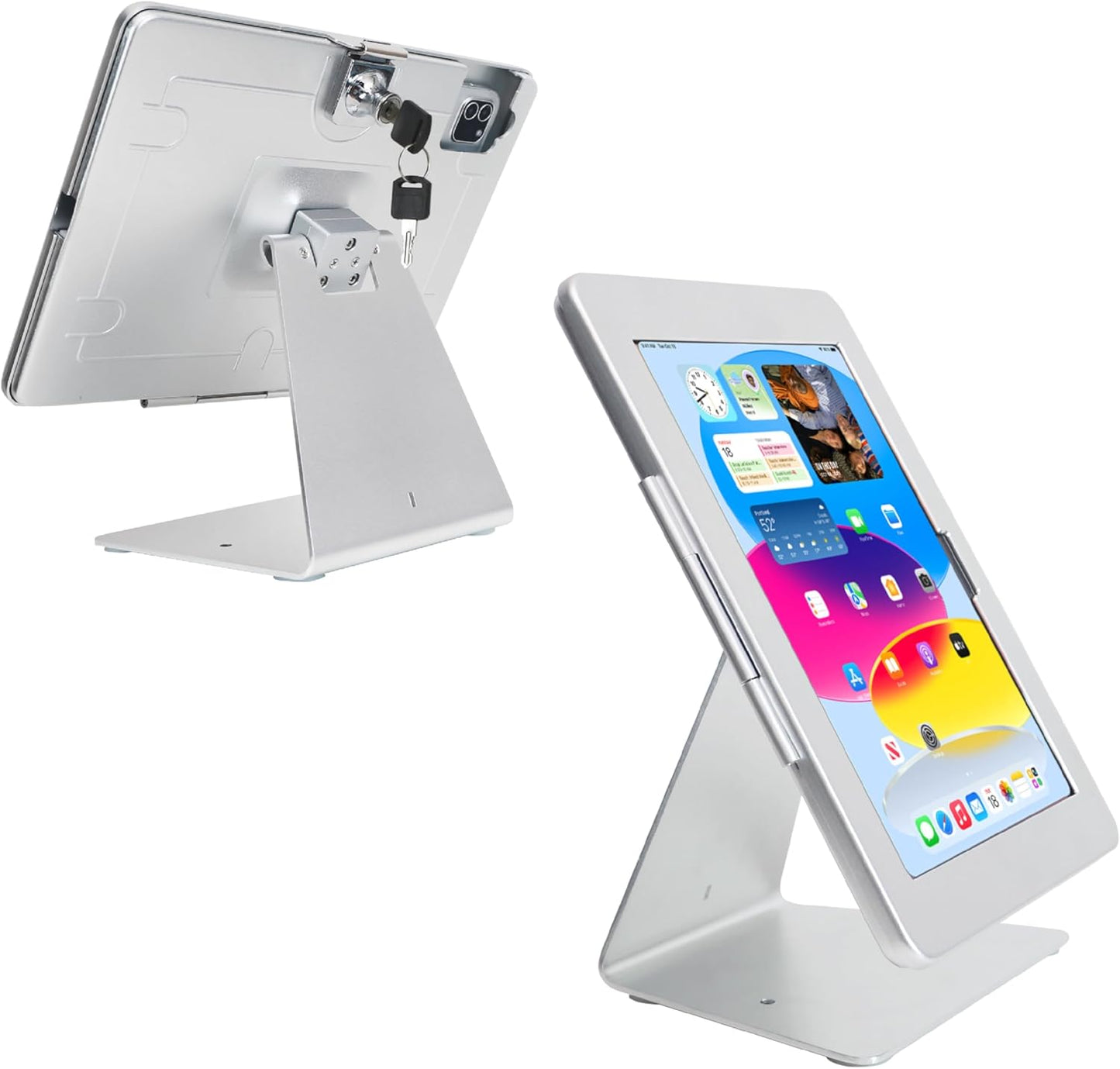Desktop Anti-Theft Security Kiosk Stand Holder for iPad 11