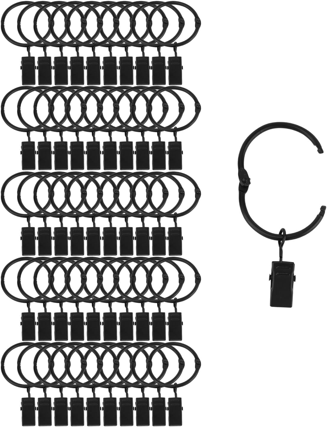 Rust-Proof Vintage Curtain Rings: Suneration 50-Pack