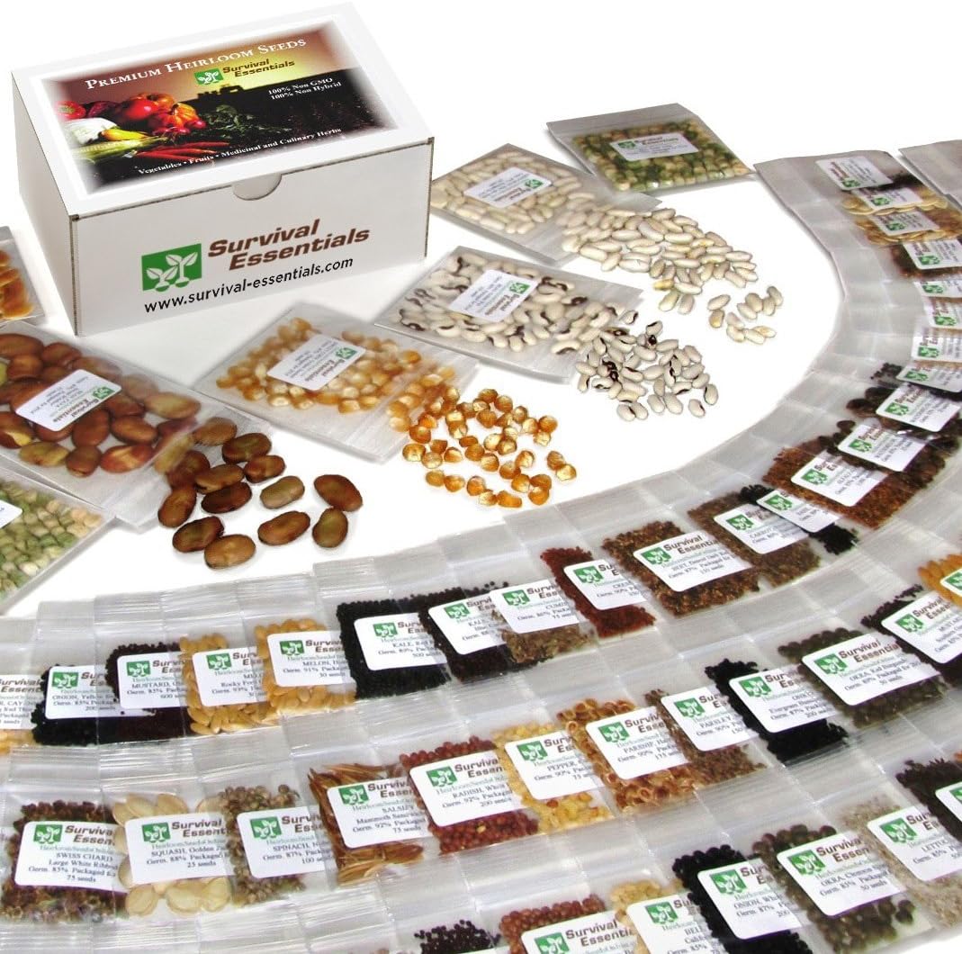 Heirloom Seeds for Planting Vegetables and Fruits - 135 Varieties