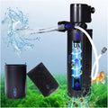 Dual-Chamber U-V Aquarium Filter for 20-75 Gal Turtle Tanks