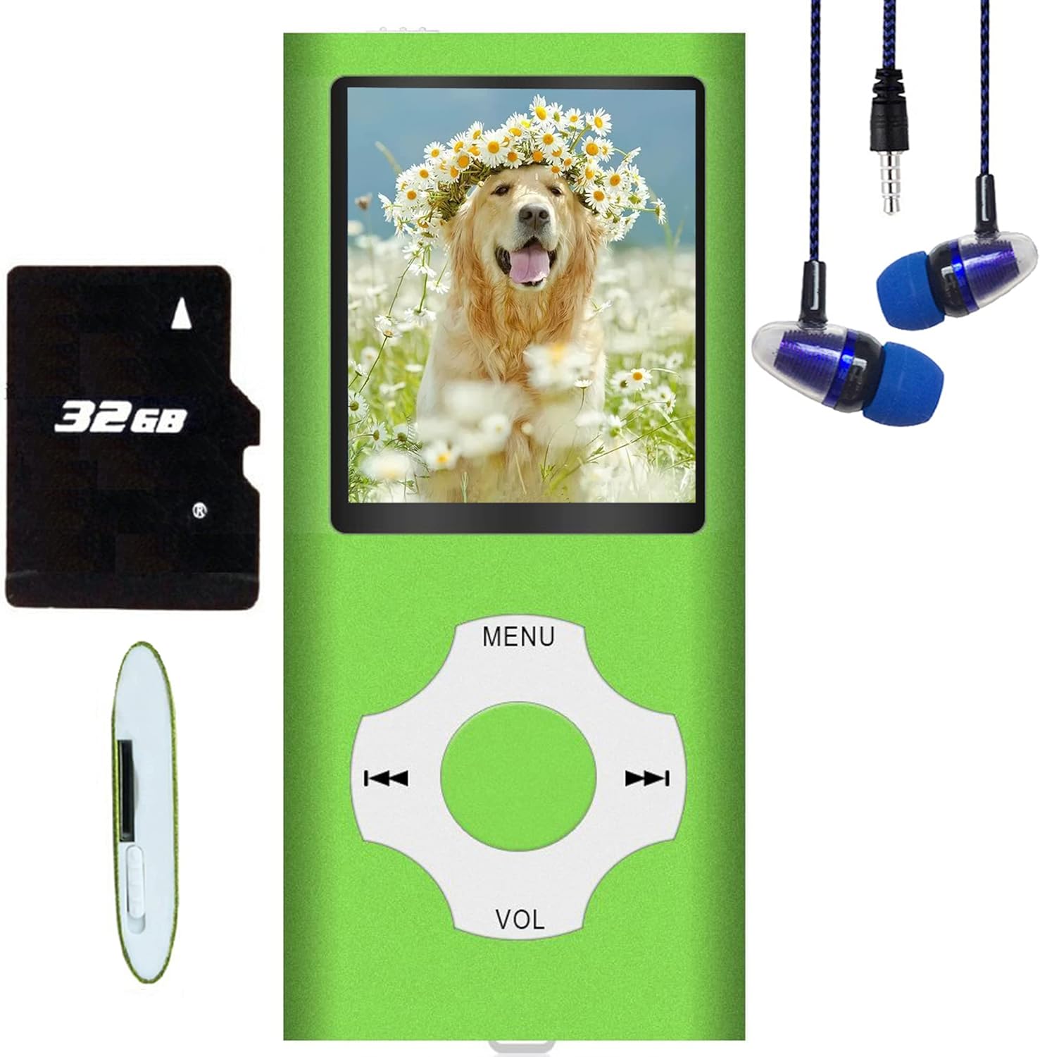 Hotechs 32GB MP3/MP4 Player: Slim Design, FM Radio